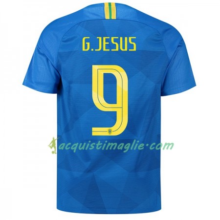 Divisa di Calcio Brasile G.Gesus 9 Trasferta Mondiali 2018